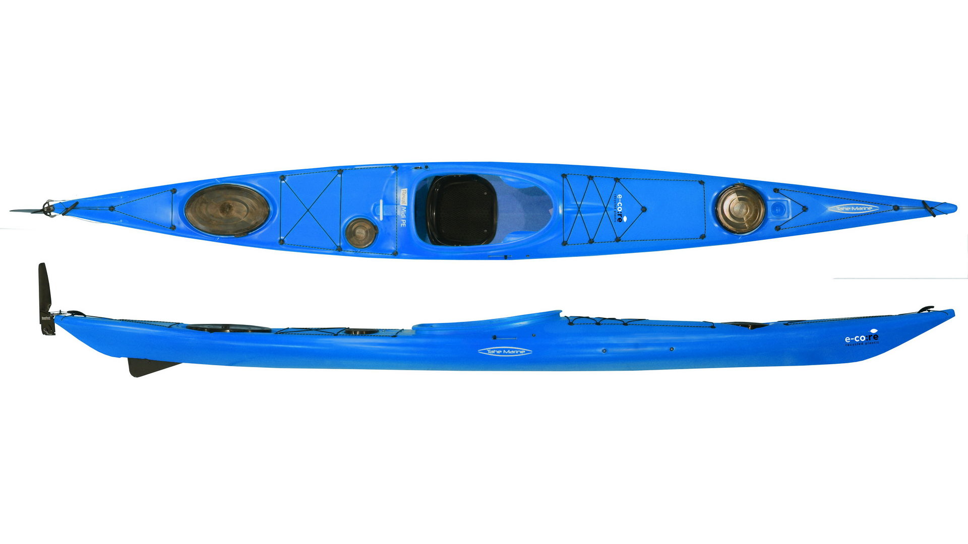 Каяк морской Tahe Marine Reval MINI, скег (цвет: синий)
