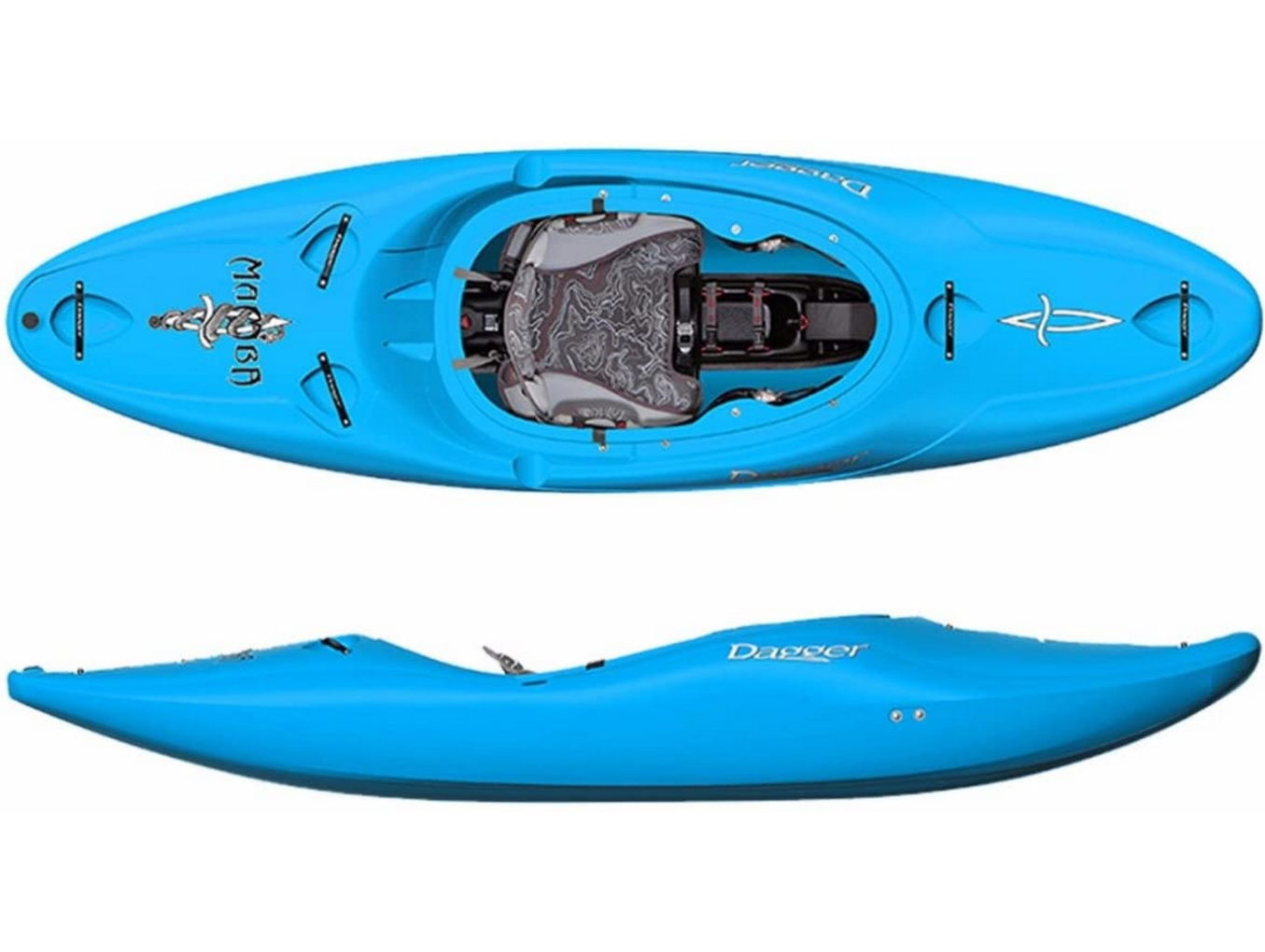Каяк для бурной воды Dagger Mamba 8.1 (цвет: голубой) (В)