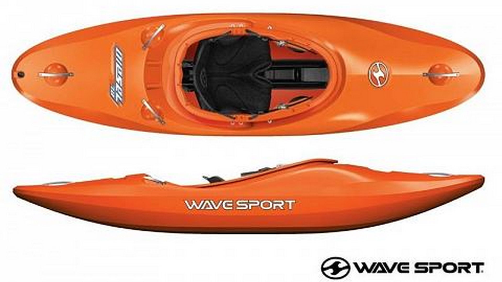 Каяк для бурной воды WaveSport Diesel 75 (цвет: манго)