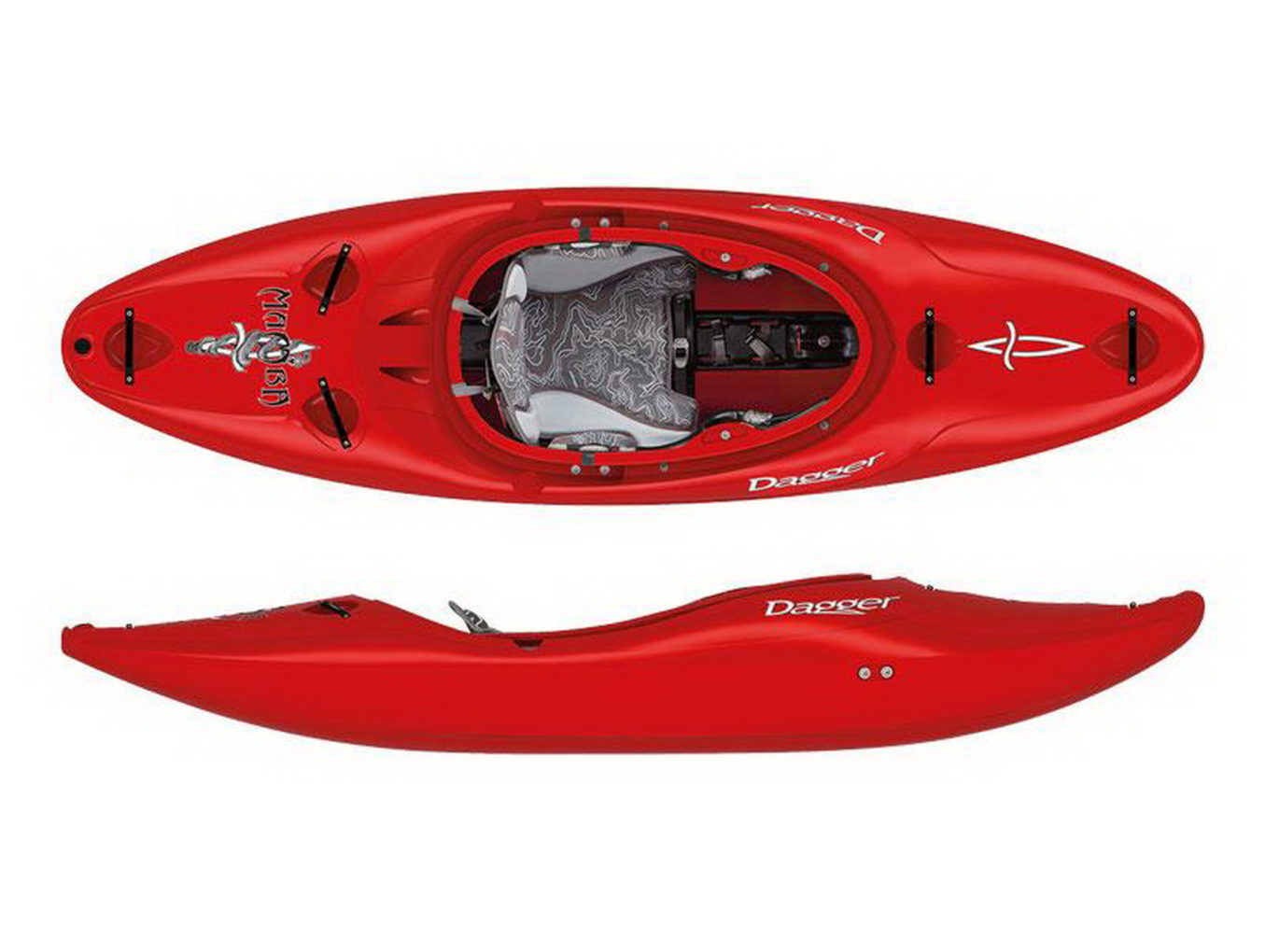 Каяк для бурной воды Dagger Mamba 7.6 (цвет: красный) (А)